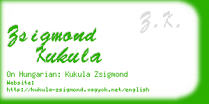 zsigmond kukula business card